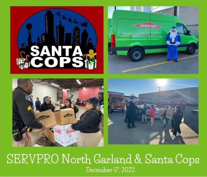 photos of santa cops event
