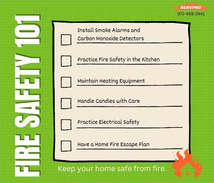 a list of fire safety tips